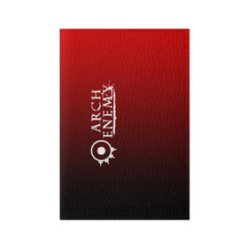 Обложка для паспорта матовая кожа с принтом Arch Enemy , натуральная матовая кожа | размер 19,3 х 13,7 см; прозрачные пластиковые крепления | alissa white gluz | arch enemy | алисса уайт глаз | арч энеми