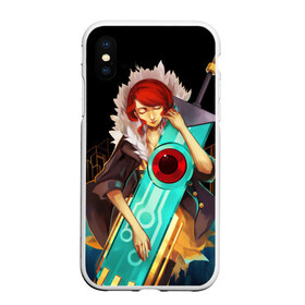 Чехол для iPhone XS Max матовый с принтом Transistor 6 , Силикон | Область печати: задняя сторона чехла, без боковых панелей | Тематика изображения на принте: camerata | cloudbank | process | red | transistor | камерата | клаудбанк | процесс | ред | робот | роботы | транзистор