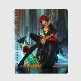 Тетрадь с принтом Transistor 12 , 100% бумага | 48 листов, плотность листов — 60 г/м2, плотность картонной обложки — 250 г/м2. Листы скреплены сбоку удобной пружинной спиралью. Уголки страниц и обложки скругленные. Цвет линий — светло-серый
 | Тематика изображения на принте: camerata | cloudbank | process | red | transistor | камерата | клаудбанк | процесс | ред | робот | роботы | транзистор