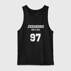 Мужская майка хлопок с принтом Jungkook , 100% хлопок |  | Тематика изображения на принте: bangtan boys | bts