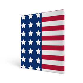 Холст квадратный с принтом USA Flag , 100% ПВХ |  | star | usa | америка | белый | звезды | красный | линии | полосы | популярные | синий | сша | триколор | туристические | флаг | цвет | штаты