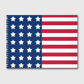 Альбом для рисования с принтом USA FLAG АМЕРИКАНСКИЙ ФЛАГ , 100% бумага
 | матовая бумага, плотность 200 мг. | Тематика изображения на принте: star | usa | америка | белый | звезды | красный | линии | полосы | популярные | синий | сша | триколор | туристические | флаг | цвет | штаты