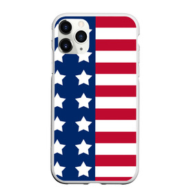 Чехол для iPhone 11 Pro Max матовый с принтом USA FLAG АМЕРИКАНСКИЙ ФЛАГ , Силикон |  | star | usa | америка | белый | звезды | красный | линии | полосы | популярные | синий | сша | триколор | туристические | флаг | цвет | штаты