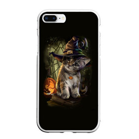 Чехол для iPhone 7Plus/8 Plus матовый с принтом Ведьмин котенок , Силикон | Область печати: задняя сторона чехла, без боковых панелей | jack | ведьма | кот | котенок | кошка | тыква | хэллоуин