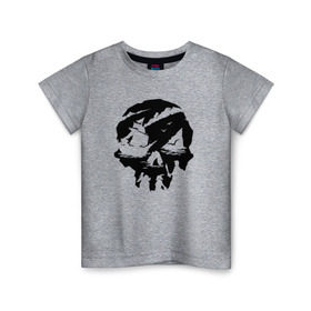 Детская футболка хлопок с принтом Sea of thieves , 100% хлопок | круглый вырез горловины, полуприлегающий силуэт, длина до линии бедер | mmo | море | пират | пираты | сокровища | сокровище