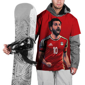 Накидка на куртку 3D с принтом Мохамед Салах , 100% полиэстер |  | Тематика изображения на принте: mohamed salah ghaly | ливерпуль | мохаммед салах хамед гали | сборная египта | спорт | футбол