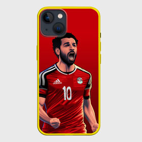 Чехол для iPhone 13 с принтом Мохамед Салах ,  |  | mohamed salah ghaly | ливерпуль | мохаммед салах хамед гали | сборная египта | спорт | футбол