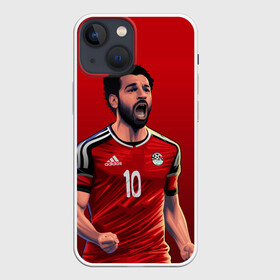 Чехол для iPhone 13 mini с принтом Мохамед Салах ,  |  | mohamed salah ghaly | ливерпуль | мохаммед салах хамед гали | сборная египта | спорт | футбол