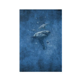 Обложка для паспорта матовая кожа с принтом Shark , натуральная матовая кожа | размер 19,3 х 13,7 см; прозрачные пластиковые крепления | fish | ocean | акула | вода | животные | море | океан | рыба | челюсти