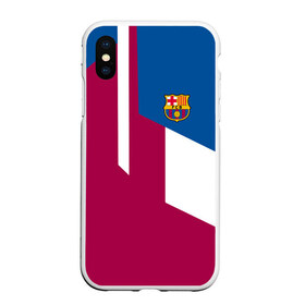 Чехол для iPhone XS Max матовый с принтом FC Barcelona 2018 , Силикон | Область печати: задняя сторона чехла, без боковых панелей | fc | барселона | эмблема