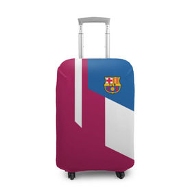 Чехол для чемодана 3D с принтом FC Barcelona 2018 , 86% полиэфир, 14% спандекс | двустороннее нанесение принта, прорези для ручек и колес | fc | барселона | эмблема