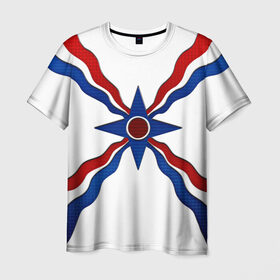 Мужская футболка 3D с принтом Assyrian , 100% полиэфир | прямой крой, круглый вырез горловины, длина до линии бедер | 
