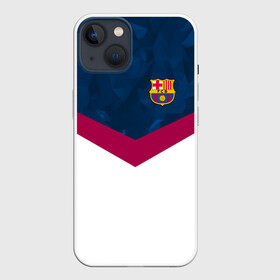 Чехол для iPhone 13 с принтом FC Barcelona 2018 New ,  |  | fc | fc barcelona | fcb | fly emirates | ronaldo | абстракция | барселона | геометрия | зож | клуб | линии | месси | модные | мяч | реал мадрид | спорт | спортивные | тренды | футбол | футбольный клуб | эмблема