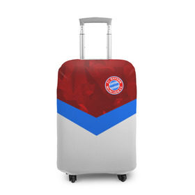 Чехол для чемодана 3D с принтом ФК Бавария 2018 , 86% полиэфир, 14% спандекс | двустороннее нанесение принта, прорези для ручек и колес | bayern | fly fc | абстракция | бавария | геометрия | спорт | футбольный клуб