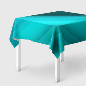 Скатерть 3D с принтом Turquoise , 100% полиэстер (ткань не мнется и не растягивается) | Размер: 150*150 см | абстракция | бирюза | геометрия | линия | текстура
