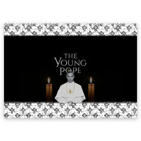 Поздравительная открытка с принтом Молодой Папа | The Young Pope , 100% бумага | плотность бумаги 280 г/м2, матовая, на обратной стороне линовка и место для марки
 | the young pope | молодой папа