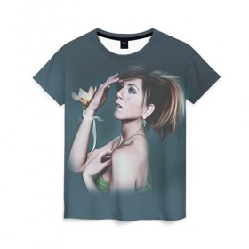 Женская футболка 3D с принтом Дженнифер Энистон 5 , 100% полиэфир ( синтетическое хлопкоподобное полотно) | прямой крой, круглый вырез горловины, длина до линии бедер | jennifer aniston | дженнифер энистон