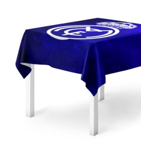 Скатерть 3D с принтом Реал Мадрид , 100% полиэстер (ткань не мнется и не растягивается) | Размер: 150*150 см | Тематика изображения на принте: 