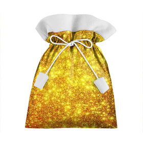 Подарочный 3D мешок с принтом Золотой блеск , 100% полиэстер | Размер: 29*39 см | Тематика изображения на принте: abstraction | gold | rich | texture | богатство | золотая абстракция | золото | кубики | текстура