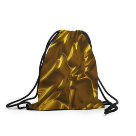 Рюкзак-мешок 3D с принтом Золотые разводы , 100% полиэстер | плотность ткани — 200 г/м2, размер — 35 х 45 см; лямки — толстые шнурки, застежка на шнуровке, без карманов и подкладки | abstraction | gold | rich | texture | богатство | золотая абстракция | золото | кубики | текстура