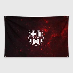 Флаг-баннер с принтом Барселона , 100% полиэстер | размер 67 х 109 см, плотность ткани — 95 г/м2; по краям флага есть четыре люверса для крепления | барселона