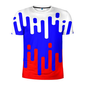 Мужская футболка 3D спортивная с принтом Русский узор , 100% полиэстер с улучшенными характеристиками | приталенный силуэт, круглая горловина, широкие плечи, сужается к линии бедра | 