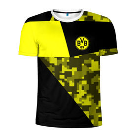 Мужская футболка 3D спортивная с принтом Borussia Dortmund 2018 Sport , 100% полиэстер с улучшенными характеристиками | приталенный силуэт, круглая горловина, широкие плечи, сужается к линии бедра | боруссия | дортмунд