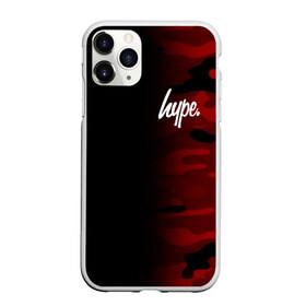 Чехол для iPhone 11 Pro матовый с принтом Hype Military Black Red , Силикон |  | brand | camo | hype | military | rap | swag | бренд | камо | камуфляж | милитари | модные | надписи | полосы | популярные | пятна | тренд | тренды | узоры | хайп | хайпанем | хаки | цвета