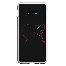 Чехол для Samsung S10E с принтом Face No Love Фэйс , Силикон | Область печати: задняя сторона чехла, без боковых панелей | Тематика изображения на принте: rap | рэпер | фейс | фэйс