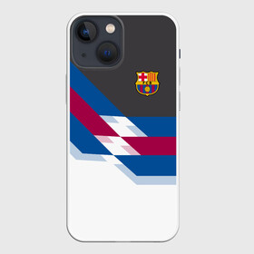 Чехол для iPhone 13 mini с принтом FC Barcelona 2018 №1 ,  |  | fc | fc barcelona | fcb | fly emirates | ronaldo | абстракция | барселона | геометрия | зож | клуб | линии | месси | модные | мяч | реал мадрид | спорт | спортивные | тренды | футбол | футбольный клуб | эмблема