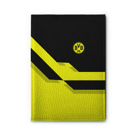 Обложка для автодокументов с принтом FC Borussia Dortmund 2018 , натуральная кожа |  размер 19,9*13 см; внутри 4 больших “конверта” для документов и один маленький отдел — туда идеально встанут права | боруссия | дортмунд