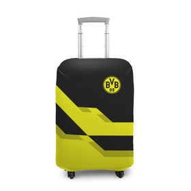 Чехол для чемодана 3D с принтом FC Borussia Dortmund 2018 , 86% полиэфир, 14% спандекс | двустороннее нанесение принта, прорези для ручек и колес | боруссия | дортмунд