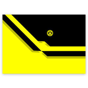Поздравительная открытка с принтом FC Borussia Dortmund 2018 , 100% бумага | плотность бумаги 280 г/м2, матовая, на обратной стороне линовка и место для марки
 | Тематика изображения на принте: боруссия | дортмунд