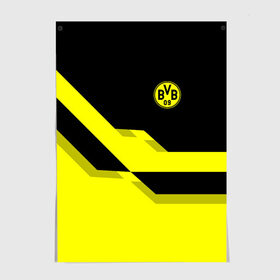 Постер с принтом FC Borussia Dortmund 2018 , 100% бумага
 | бумага, плотность 150 мг. Матовая, но за счет высокого коэффициента гладкости имеет небольшой блеск и дает на свету блики, но в отличии от глянцевой бумаги не покрыта лаком | боруссия | дортмунд
