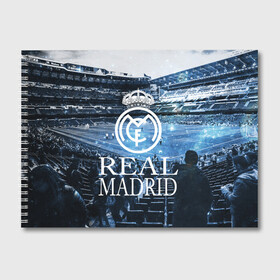 Альбом для рисования с принтом REAL MADRID3 , 100% бумага
 | матовая бумага, плотность 200 мг. | real madrid