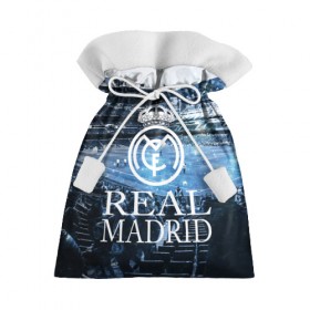 Подарочный 3D мешок с принтом REAL MADRID3 , 100% полиэстер | Размер: 29*39 см | real madrid