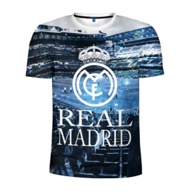 Мужская футболка 3D спортивная с принтом REAL MADRID3 , 100% полиэстер с улучшенными характеристиками | приталенный силуэт, круглая горловина, широкие плечи, сужается к линии бедра | real madrid