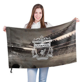 Флаг 3D с принтом Liverpool , 100% полиэстер | плотность ткани — 95 г/м2, размер — 67 х 109 см. Принт наносится с одной стороны | liverpool