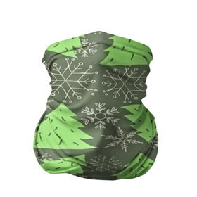 Бандана-труба 3D с принтом Зелёные ёлочки , 100% полиэстер, ткань с особыми свойствами — Activecool | плотность 150‒180 г/м2; хорошо тянется, но сохраняет форму | new year | santa | дед мороз | елка | елочки | новогодний | новый год | рождество | сантаклаус | снег | снежинки