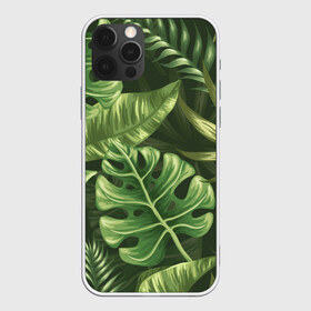 Чехол для iPhone 12 Pro Max с принтом Доисторический лес , Силикон |  | vppdgryphon | арт | краска | лес | папоротник | прикольные | тропики | цветные | цветок | цветы