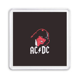 Магнит 55*55 с принтом Чёрт AC/DC , Пластик | Размер: 65*65 мм; Размер печати: 55*55 мм | ac dc | acdc | ангус янг | блюз рок | крис слэйд | рок группа | рок н ролл | стиви янг | хард рок | эксл роуз