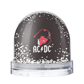 Снежный шар с принтом Чёрт AC/DC , Пластик | Изображение внутри шара печатается на глянцевой фотобумаге с двух сторон | ac dc | acdc | ангус янг | блюз рок | крис слэйд | рок группа | рок н ролл | стиви янг | хард рок | эксл роуз