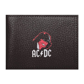 Обложка для студенческого билета с принтом Чёрт AC/DC , натуральная кожа | Размер: 11*8 см; Печать на всей внешней стороне | ac dc | acdc | ангус янг | блюз рок | крис слэйд | рок группа | рок н ролл | стиви янг | хард рок | эксл роуз