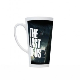 Кружка Латте с принтом The Last of Us , Белая керамика | Объем 480 мл; Высота 150 мм; Диаметр 90 мм | 