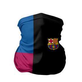 Бандана-труба 3D с принтом FC Barcelona Black Version , 100% полиэстер, ткань с особыми свойствами — Activecool | плотность 150‒180 г/м2; хорошо тянется, но сохраняет форму | 