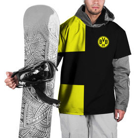 Накидка на куртку 3D с принтом FC Borussia Dortmund Black , 100% полиэстер |  | боруссия | дортмунд