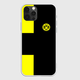 Чехол для iPhone 12 Pro с принтом FC Borussia Dortmund Black , силикон | область печати: задняя сторона чехла, без боковых панелей | Тематика изображения на принте: боруссия | дортмунд