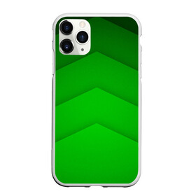 Чехол для iPhone 11 Pro матовый с принтом GREEN STRIPES ЗЕЛЁНЫЕ ПОЛОСЫ , Силикон |  | абстракция | геометрия | зеленый | модные.мода | пирамиды | полосы.линии | тренды | треугольники | узоры