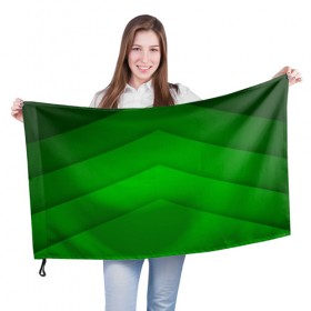 Флаг 3D с принтом Зеленые полосы , 100% полиэстер | плотность ткани — 95 г/м2, размер — 67 х 109 см. Принт наносится с одной стороны | абстракция | геометрия | зеленый | модные.мода | пирамиды | полосы.линии | тренды | треугольники | узоры