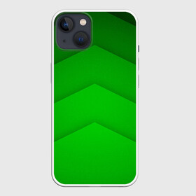 Чехол для iPhone 13 с принтом GREEN STRIPES   ЗЕЛЁНЫЕ ПОЛОСЫ ,  |  | абстракция | геометрия | зеленый | модные.мода | пирамиды | полосы.линии | тренды | треугольники | узоры
